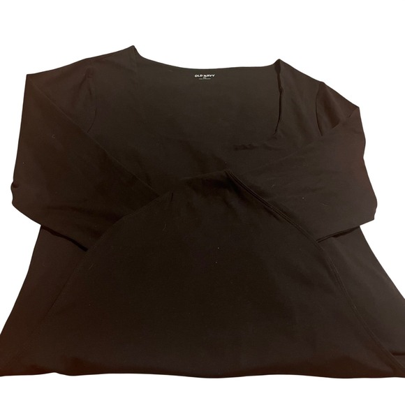 NWOT Old Navy Black Long Sleeve Square Neck Bodysuit Women's Size XXL - Picture 3 of 8